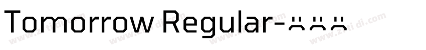 Tomorrow Regular字体转换